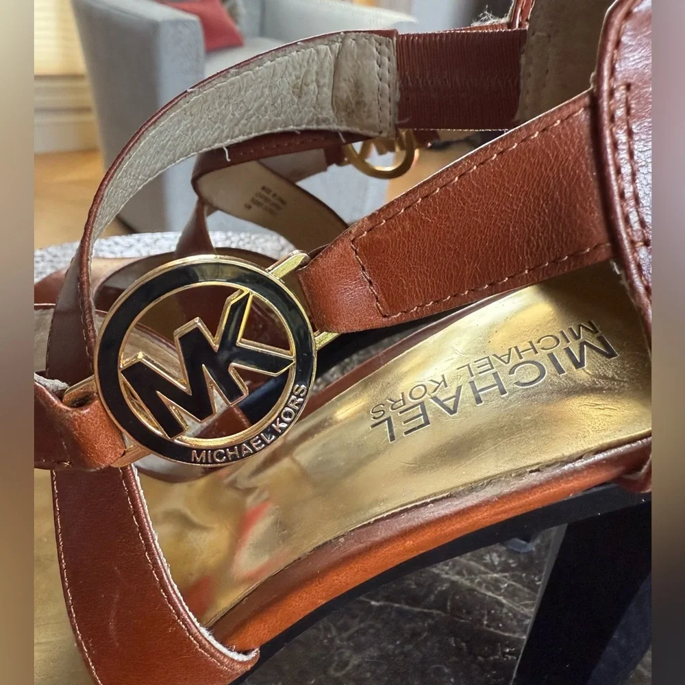Michael Kors Brown Leather Heels
